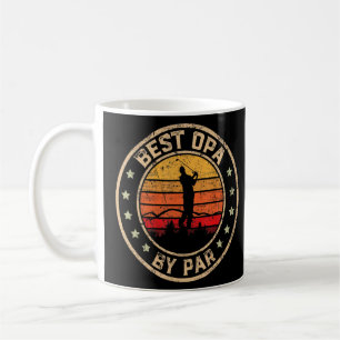 Best Opa By Par Father's Day Golf Golfing Coffee Mug