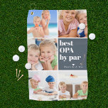 Best Opa by Par | Photo Collage Father's Day Golf Towel<br><div class="desc">Give your golf pro grandpa a Father's Day gift he can proudly use on the golf course! The perfect gift for any dad (can be customised for any daddy moniker - papa, grandad, grandpapa, grampa, gramps, grampy, pawpaw, pappou, poppop, abuelo etc). Upload your digital photos to customise a gift he...</div>
