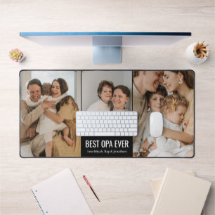 Best Opa Ever Custom Photo Desk Mat