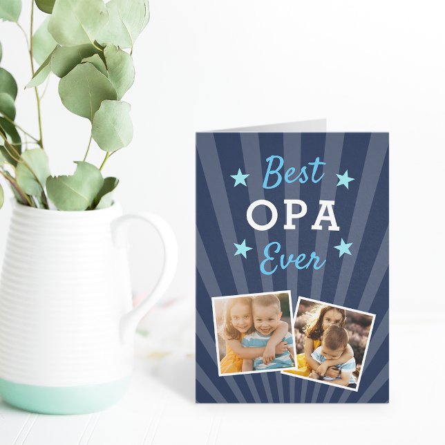 Best Opa Ever | Father's Day Photo Card (Creator Uploaded)