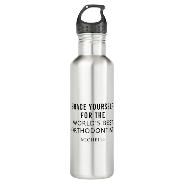 Best Orthodontist Personalised Professional Name 710 Ml Water Bottle (Front)