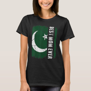 Best Pakistani Mom Ever Pakistan Flag Mother's Day T-Shirt