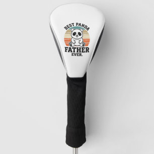 Best Panda Father Ever Vintage Panda Shirt Design_ Golf Head Cover