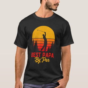 Best Papa By Par Father's Day Golf Dad Grandpa 5 T-Shirt