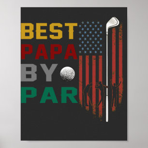 best papa by par golf T-Shirt Poster