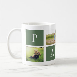Best Papa Ever! Custom 4-Photo Collage Mug