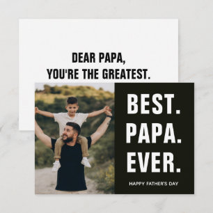 Best. Papa. Ever. Father's Day Enclosure Card