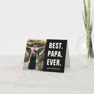 Best. Papa. Ever. Father's Day Thank You Card