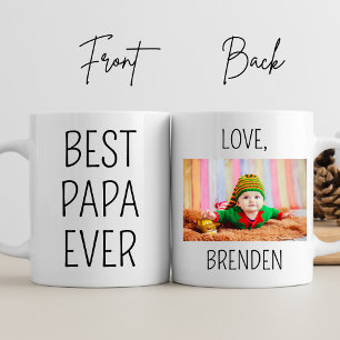 Best Papa Ever Grandpa Birthday Personalised Photo Mug