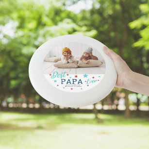 Best Papa Ever   Hand Lettered Photo Wham-O Frisbee