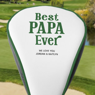 Best Papa Ever Personalised Custom Colour Golf Head Cover