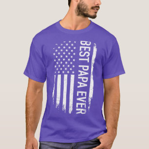 Best papa ever us american vintage for grandpa T-Shirt