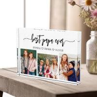 Best Papa Grandpa Grandchildren Photo Collage