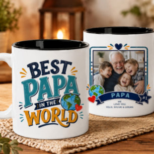 Best Papa in the World Photo Mug