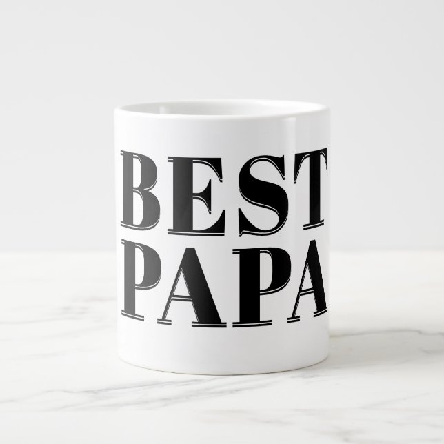 Best Papa Large Coffee Mug (Front)