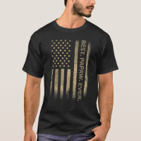 Best Papaw Ever American Usa Grunge Flag Father's 