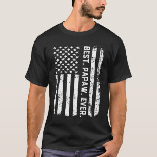 Best Papaw Ever Vintage American Flag T-Shirt