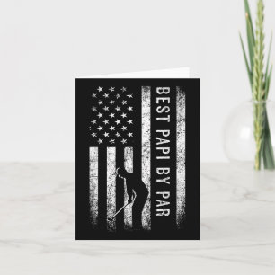 Best Papi By Par Golfing Gifts Papi Father's Day G Card