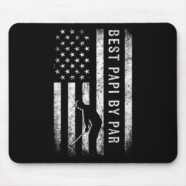 Best Papi By Par Golfing Gifts Papi Father's Day G Mouse Pad (Front)