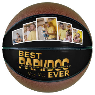 Best Papi Ever Custom Family 5 Photo With Names Basketball