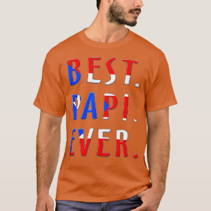 Best Papi Ever Puerto Rican Flag Padre Papa taino  T-Shirt