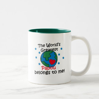 Best Papou Belongs to me Two-Tone Coffee Mug