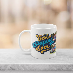 Best Papou Ever   Grandpa Photo Coffee Mug