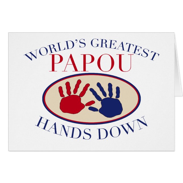 Best Papou Hands Down (Front Horizontal)