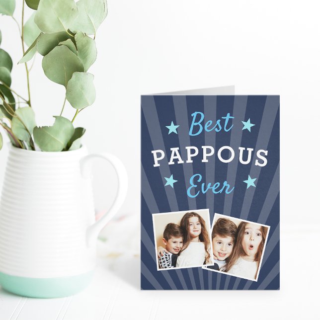 Best Pappous Ever | Father's Day Photo Card (Creator Uploaded)