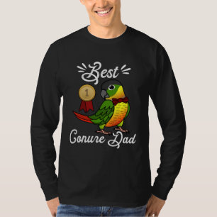 Best Parrot Dad I Yellow sided Green Cheek Conure T-Shirt