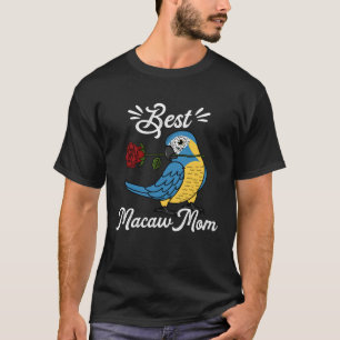 Best Parrot Mom I Blue throated Macaw T-Shirt
