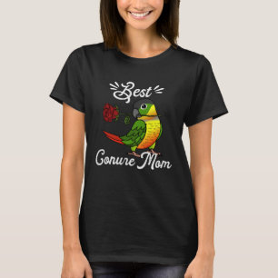 Best Parrot Mom I Yellow sided Green Cheek Conure T-Shirt