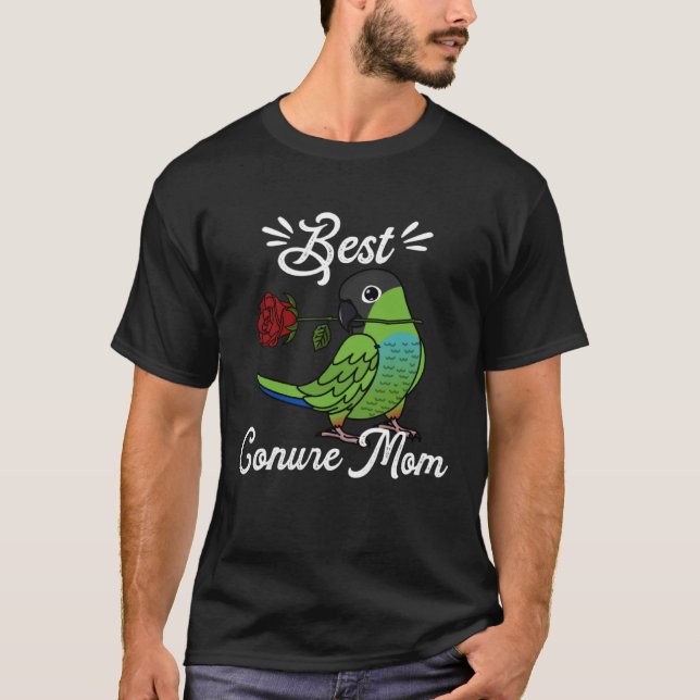 Best Parrot Mum I Nanday Conure T-Shirt (Front)