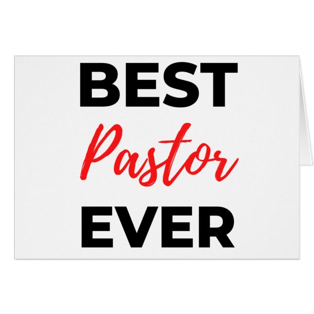 Best Pastor Ever bl (Front Horizontal)