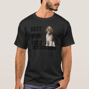 Best Paw Ever Beagle Dad Fathers Day Dog  Pet Pare T-Shirt