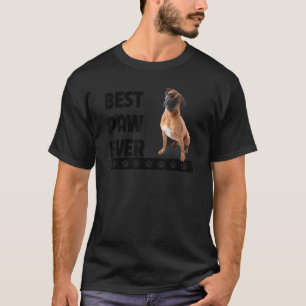 Best Paw Ever Boxer Bulldog Dad Fathers Day Dog T-Shirt