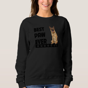 Best Paw Ever German Shepherd Dad Fathers Day Gsd Sweatshirt
