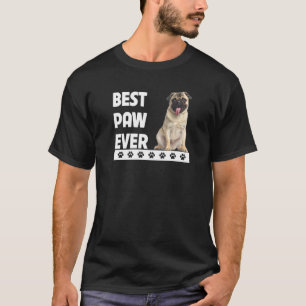 Best Paw Ever Pug Dad Fathers Day Dog Pet Parent T-Shirt
