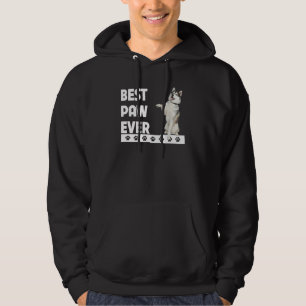 Best Paw Ever Siberian Alaskan Husky Dad Fathers D Hoodie