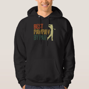 Best Pawpaw By Par Retro Father's Day Golf Grandp Hoodie