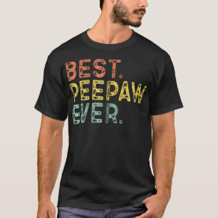 Best PeePaw Ever Vintage Retro PeePaw Zip T-Shirt