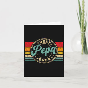 Best Pepa Ever Vintage Retro Father&#; s Day Gift Card