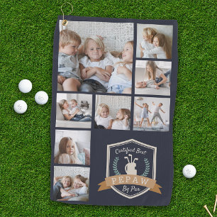 Best Pepaw By Par Photo Collage Golf Towel