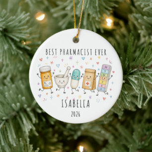 Best Pharmacist Ever Personalised Ornament