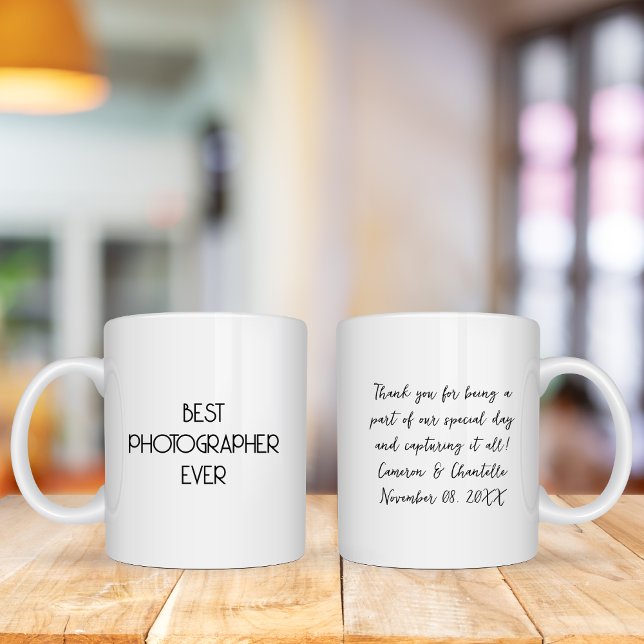 Best Photographer Ever Wedding Camera Photographer Mug (Creator Uploaded)