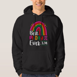 Best Pi Day Ever Rainbow 3 14 Pi Number Symbol Mat Hoodie