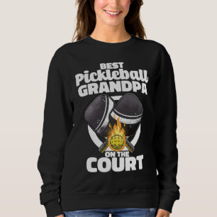 Best Pickleball Grandpa Paddle Pickleballer Lucky  Sweatshirt