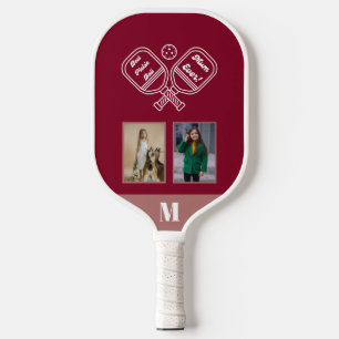 Best Pickleball Mum Ever 2 Photo Grid Picture Pick Paddle