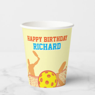 Best Pickleball Player Funny Birthday Party Paper Cups