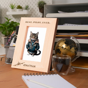 Best Pilot Ever & Aeroplane,Simple Personalised Etched Frames